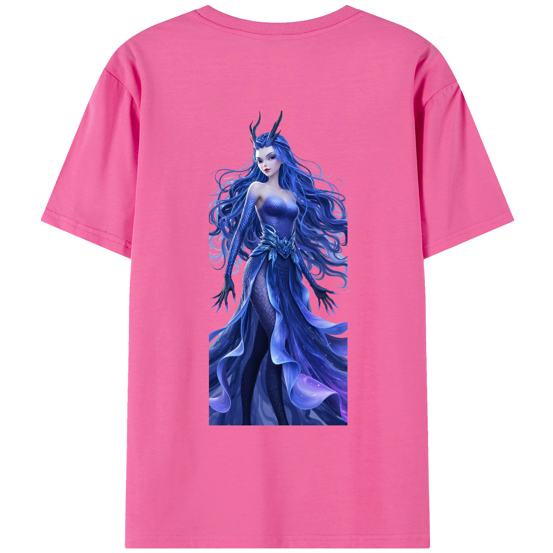 （画像用） Ne Zha 2 ナタ 魔童の大暴れ レディース半袖Tシャツ(バックプリント)